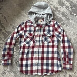 Free Planet Hooded Flannel